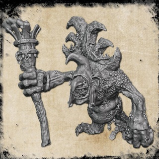 troll vieille sorcière Masculin sorcier lutin calcul totem monstre géant brute terrible Roi 3d print model - Mito3D