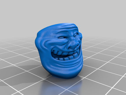 troll lego head toy game accessories 3d print model - Mito3D