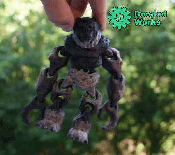 troll ragdoll - support free skyrim monster creature flex flexy jointed toy model miniature 3d print model - Mito3D