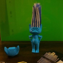 troll da cucire gioco imparare figurina bambino capelli di lavoro parrucchiere bambola pazienza odio bambini giocattolo carattere 3d print model - Mito3D