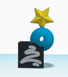 provocador troféu casa humor Estrela esfera deco presente 3d print model - Mito3D