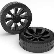 carrello ruota barbecue asse ricino resistente macchine 3d print model - Mito3D