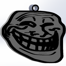 trollface key chain - jewelry meme keychain 3d print model - Mito3D