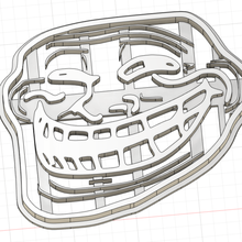meme trollface cortador de cookie a casa troll cozinha cozimento 3d print model - Mito3D