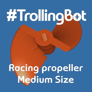 trollingbot racing propeller - medium size rcboat boat rchobby rc 3d print model - Mito3D