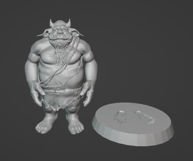 trolls nogmo laid forêt nain 3d print model - Mito3D