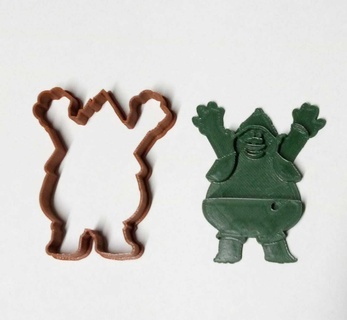 trolls biggie cortador marcador corte provocador biscoitos 3d print model - Mito3D