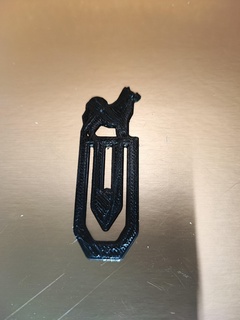 trombone alaskan malamute cane carta clip marchio segnalibro 3d Stampa stampa bricolage 3d print model - Mito3D