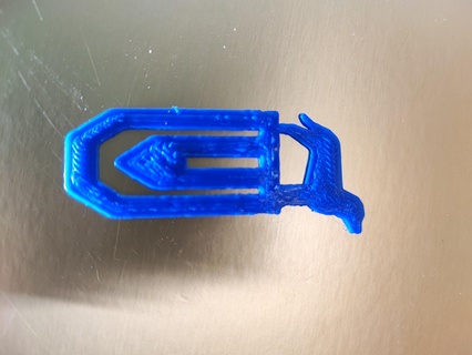 trombone dog catahdula paper clip mark bookmark 3d print printing bricoloup 3d print model - Mito3D