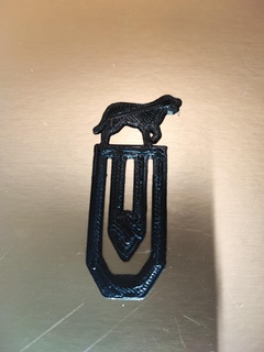 trombone irish wolfhound dog paper clip mark bookmark 3d print printing bricoloup 3d print model - Mito3D