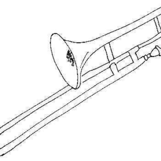 trombone trousseau de clés divers utile reprap ornement bijoux ménage art 3d trombones la musique les touches porte-clés un clé instruments l'instrument chaînes chaîne 3D print model - Mito3D