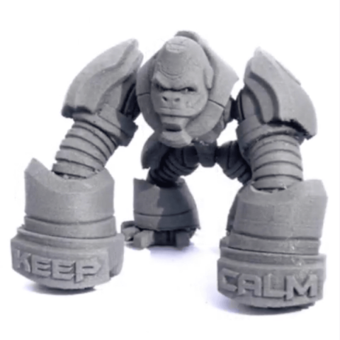 tron game 3d printing animals big g-tron gorilla gtron 3D print model - Mito3D