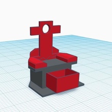 trone tahta kanepe alt kutusu sandalye ev taht 3d print model - Mito3D