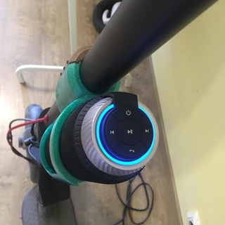 tronsmart element t6 holder xiaomi mijia m365 bluetooth speaker scooter mount audio 3d print model - Mito3D