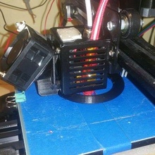 tronxy x1 40 mm element cooling fan shroud 3d print model - Mito3D