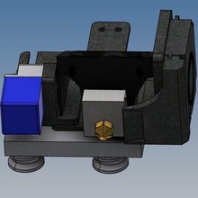 Tronxy x5sa Profi Ventilator Unterstützung Düse Extruder 3d print model - Mito3D