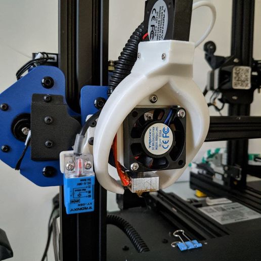 tronxy xy2 pró presa ventilador duto 3D print model - Mito3D