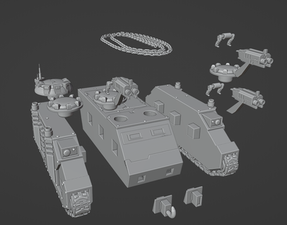 troop transport 3d print model - Mito3D