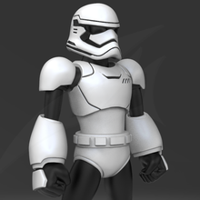 soldado hombre personaje humano guerra Galaxias Stormtrooper Jedi megaman mandaloriano boba Ejército figura miniaturas figuritas resina 3d print model - Mito3D