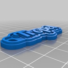 tropel 1 jewelry customized keychains 3d print model - Mito3D