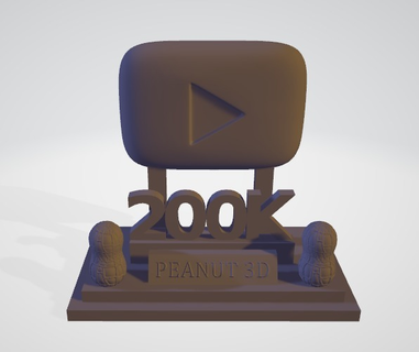 troph e peanut3d 200k trophe 3d printing 3d print model - Mito3D