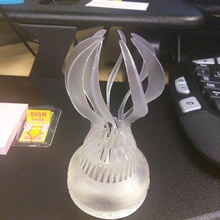 el trofeo art las esculturas la recompensa fantasy football 3d print model - Mito3D