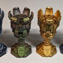 trophy game cup prize chaos space marine plasma 40k warhammer tabletop miniature imperial tournament 3d print model - Mito3D