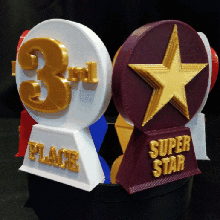 trophy awards game abbymath trophies award plaque prize star heart valentine teacher school love super games gift contests competition recognition fun easy fast toy kids boy girl palette dual achievement first 1st place extrusion mosaic appreciation s day 3d print model - Mito3D