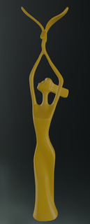 trophy chinese golden eagle statuette trophy statuette celebration award  3d print model - Mito3D