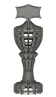 trophée tasse laser Couper Coupe bois prix 3d print model - Mito3D