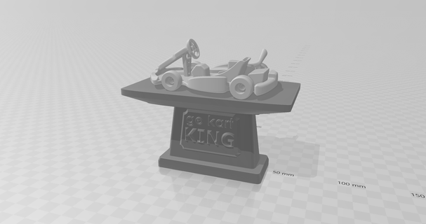 trophée kart Roi trophée kart 3d print model - Mito3D