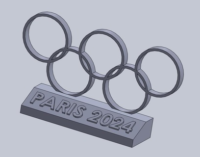 trofeo olimpico Giochi Parigi 2024 supporto jo stl 3d print model - Mito3D