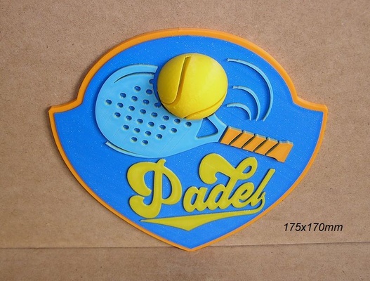 trophy padel ball court tournament championship paddle racket racquet team impresion3d belasteguin art shovel paquito navarro poster sign logo 3d print model - Mito3D