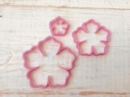 tropical leaf cutter set sheets flowers cutters cookies deco cookie 3d print model - Mito3D