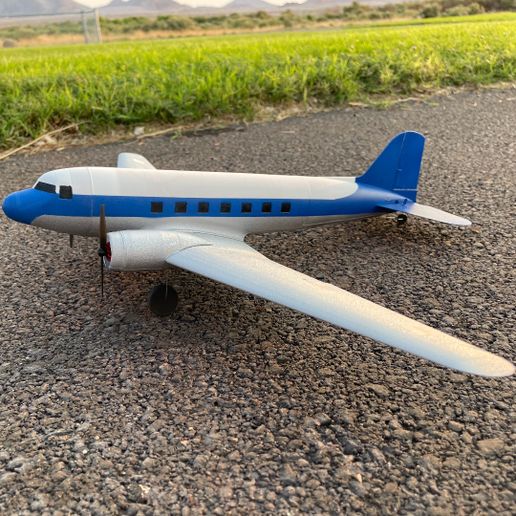 troy ultra micro dc 3 47 gadget rc dc3 c47 avion 3D print model - Mito3D
