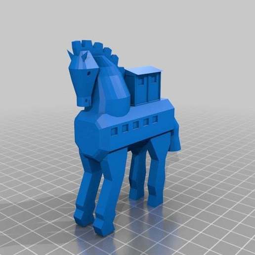 troy horse art sculptures war history greek greece ancient 3D print model - Mito3D