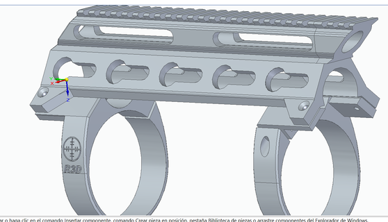 TRS rotaia impatto m3 gioco fx campo bersaglio corsia 3d print model - Mito3D