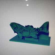 trucha alasca trota salmone alaska esche Basso poli 3d print model - Mito3D