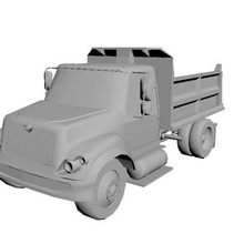 truck game 3d model fbx obj stl transport art character unreal free person rig rigged animated blender max cinema 3d print model - Mito3D