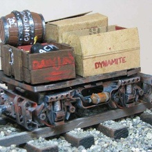truck mining railway stop motion wagon vehicles 3d print model - Mito3D