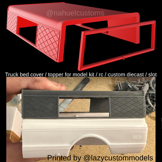 truck bed cover topper model kit rc custom diecast slot Various c10 c-10 farm farmtruck r/c 3d print model - Mito3D