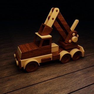 truck bucket toy sculpture art decor 3d print model - Mito3D