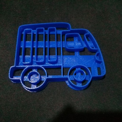 kamyon çerez kesici aracı çöp kurabiye araba kesme kısa crackers 3d model 3D print model - Mito3D