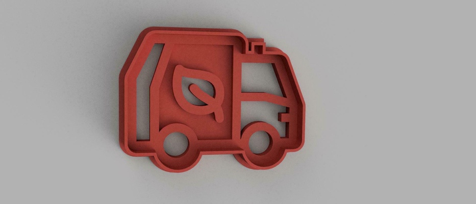 camion biscuit coupeur coupeurs biscuits 3d print model - Mito3D