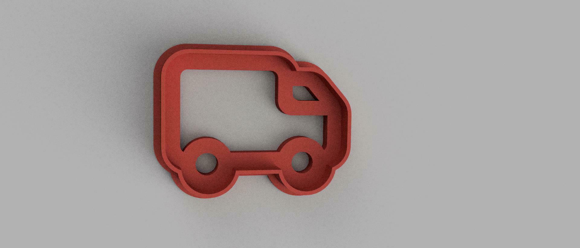 truck cookie cutter cutters cookies 3D print model - Mito3D