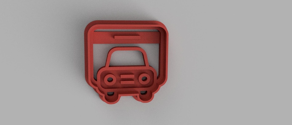 camion biscotto taglierina frese biscotti 3d print model - Mito3D