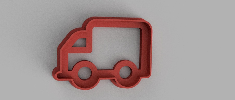 camion biscotto taglierina frese biscotti 3d print model - Mito3D