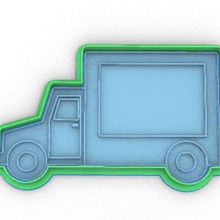 truck cookie cutter pickup 3d print model - Mito3D