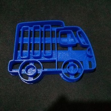 kamyon çerez kesici aracı çöp kurabiye araba kesme kısa crackers 3d model 3d print model - Mito3D
