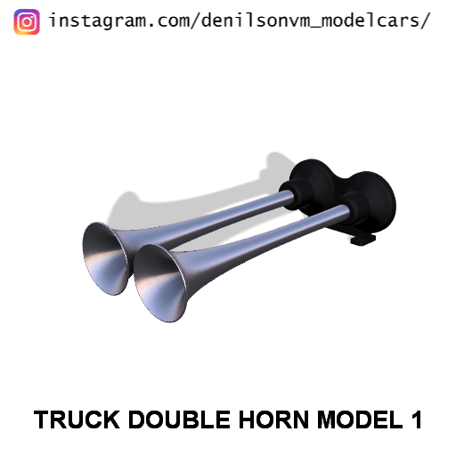 camión doble cuerno paquete 1 24 25 diorama entrenar corneta aire semi 3D print model - Mito3D